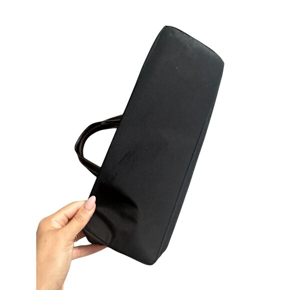 VALENTINO ROSSA Black Brown Logo Shoulder Tote Bag - Picture 7 of 11